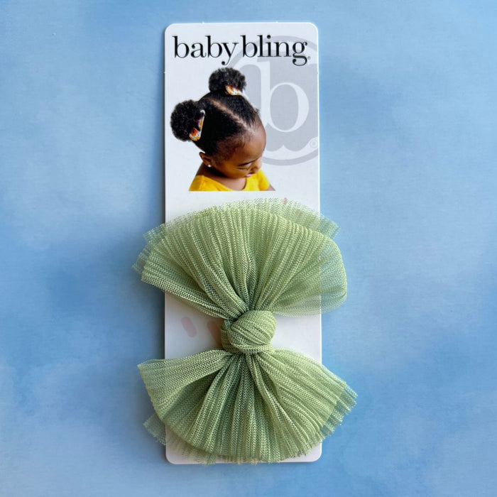 Tulle FAB® Clip: pleated sage