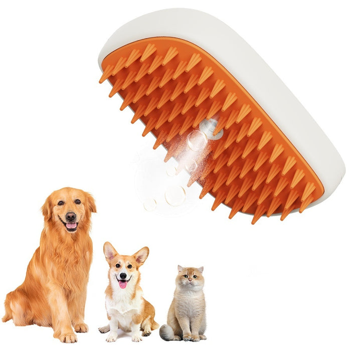 USB Rechargeable Pets Steam Brush Spray Massage Comb Pet Grooming Tools Cat Steam Comb Pet Products by Ricaloux