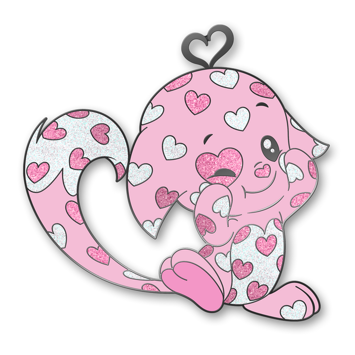 Valentine Kacheek Pin, Neopets