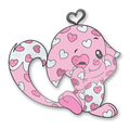 Valentine Kacheek Pin, Neopets