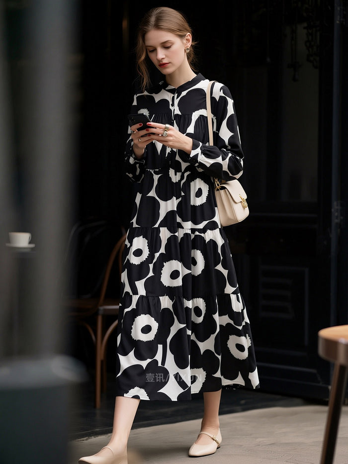 Versatile Designer-print Dress For Women by Ricaloux