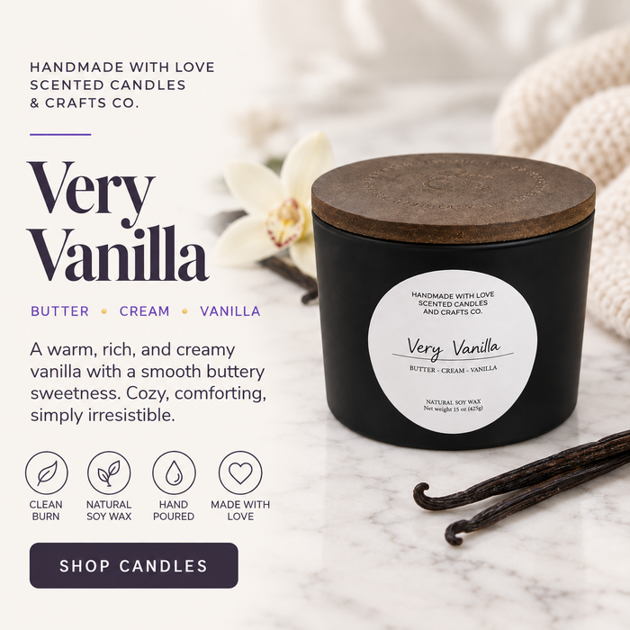 Very Vanilla - 15oz 3-Wick Scented Candle