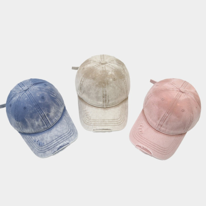 Vintage Heavy-wash Denim Baseball Cap – Premium 0 | RICALOUX