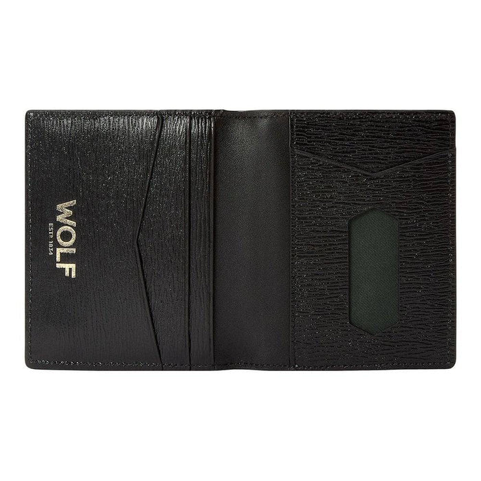 WOLF 1834 W Collection Black Leather ID Card Case - Berry's Jewellers