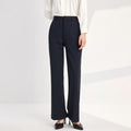 Wide-leg Straight-cut Draped Palazzo Pants With A Slight Flare At The Hem – Premium 0 | RICALOUX