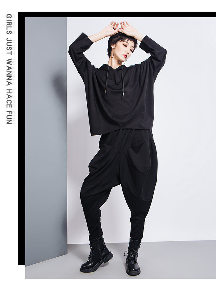 Wide-leg Womens Pants With An Elastic Waist A Stylish Three-dimensional Design by Ricaloux