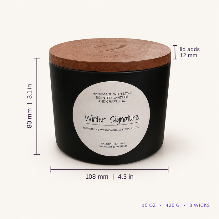 Winter Signature - 15oz 3-Wick Scented Candle