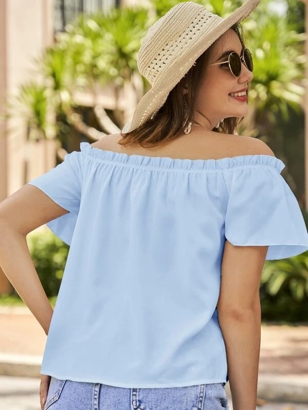 Women Summer Off Shoulder One Shoulder Neck T-Shirt – Premium 4 | RICALOUX