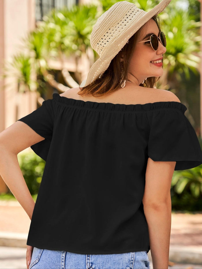 Women Summer Off Shoulder One Shoulder Neck T-Shirt – Premium 4 | RICALOUX