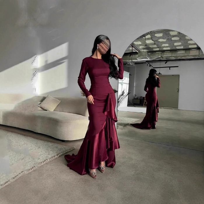 Womens Amazon-style Personality Long-sleeve Fishtail Dress – Premium 0 | RICALOUX