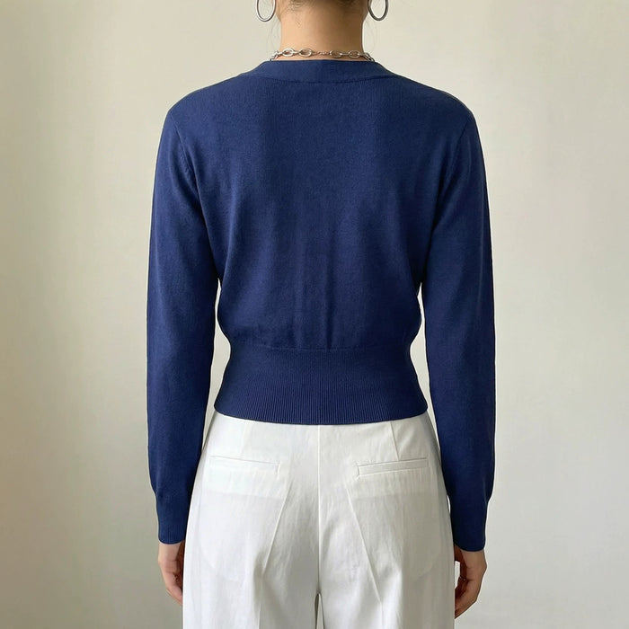 Womens Casual Knitted Versatile Fitted Top – Premium 0 | RICALOUX