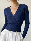 Womens Casual Knitted Versatile Fitted Top – Premium 0 | RICALOUX