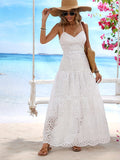 Women's Elegant Lace Sleeveless Slip Dress by Ricaloux