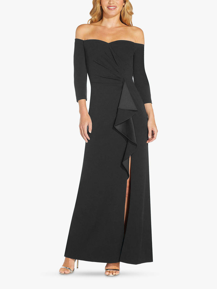 Womens Evening Gown Off-shoulder Dress – Premium 0 | RICALOUX