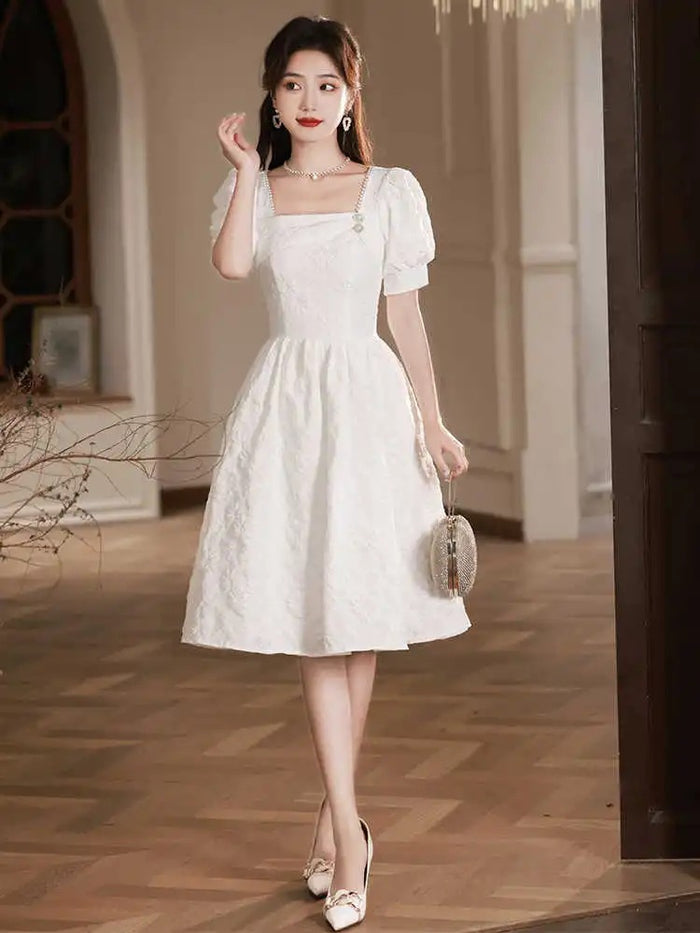 Womens Fashion Short-Sleeve Cocktail Dress by Ricaloux