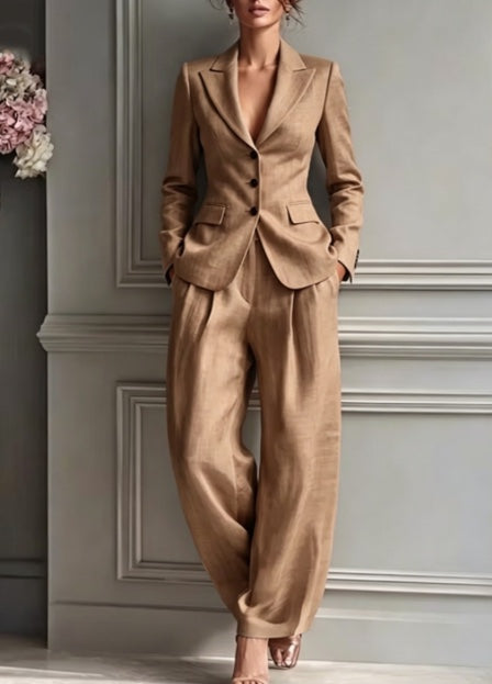 Womens Fashionable Casual Suit Set Blazer And Pants by Ricaloux