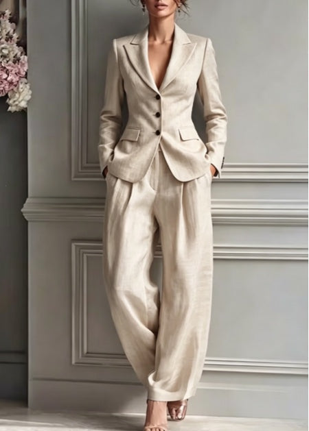 Womens Fashionable Casual Suit Set Blazer And Pants by Ricaloux