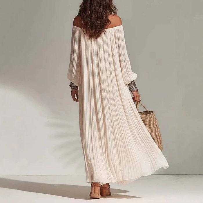 Women's Flowing Off-shoulder Beach Fairy Dress – Premium 0 | RICALOUX