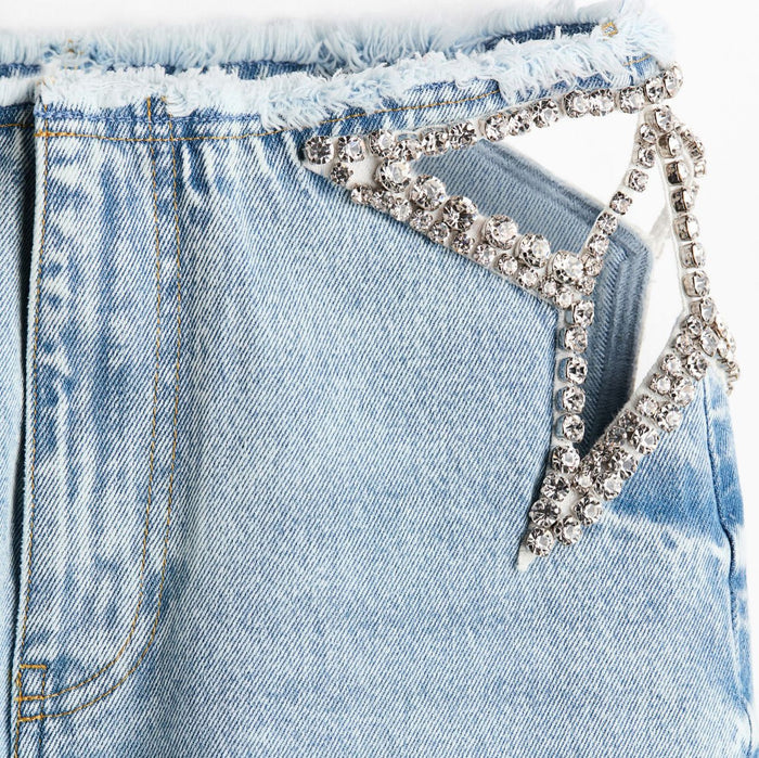 Womens Low-Waist Washed Straight-Leg Denim Jeans – Premium 0 | RICALOUX