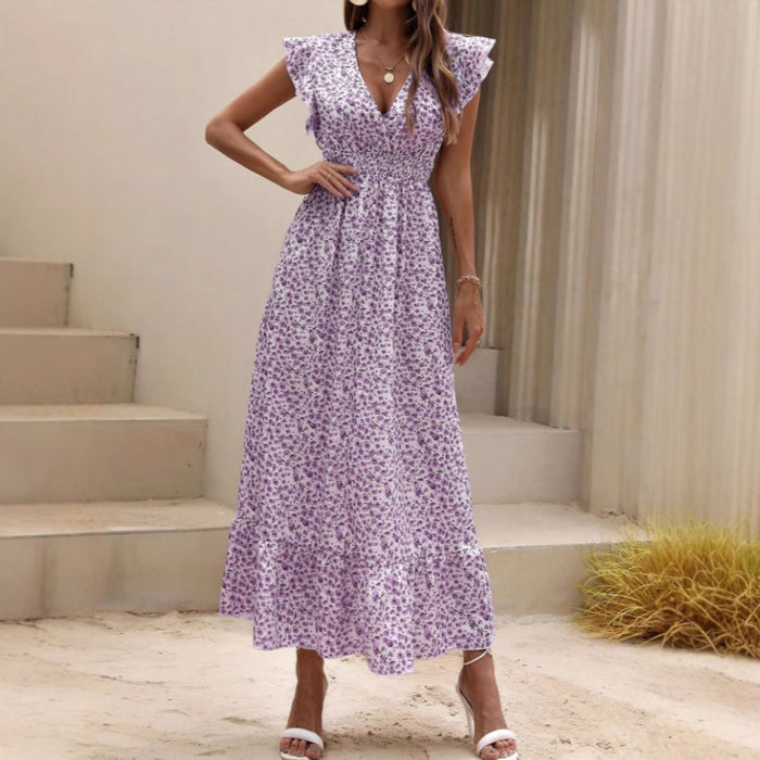 Womens New Irregularprint Midi Dress – Premium 0 | RICALOUX