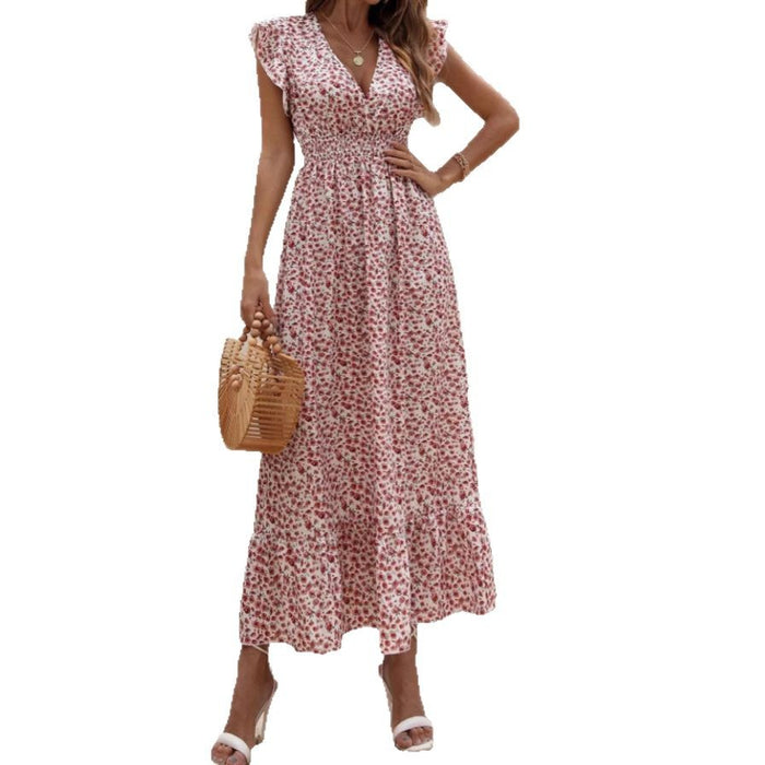 Womens New Irregularprint Midi Dress – Premium 0 | RICALOUX