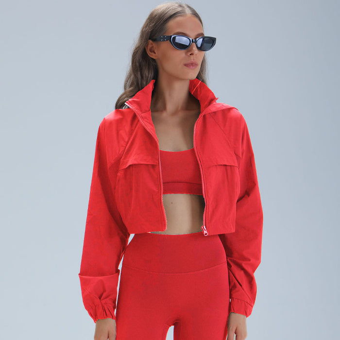 Womens Outdoor Running Slimming Fitness Jacket – Premium 0 | RICALOUX