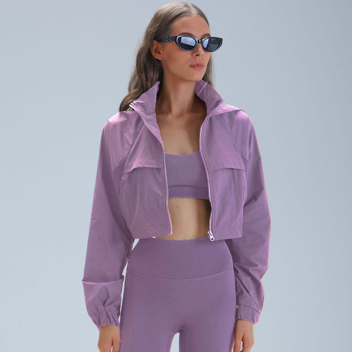 Womens Outdoor Running Slimming Fitness Jacket by Ricaloux