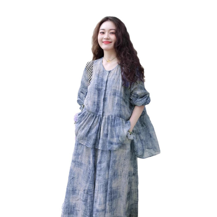 Women's Printed Shirt Top And Strap Dress – Premium 0 | RICALOUX