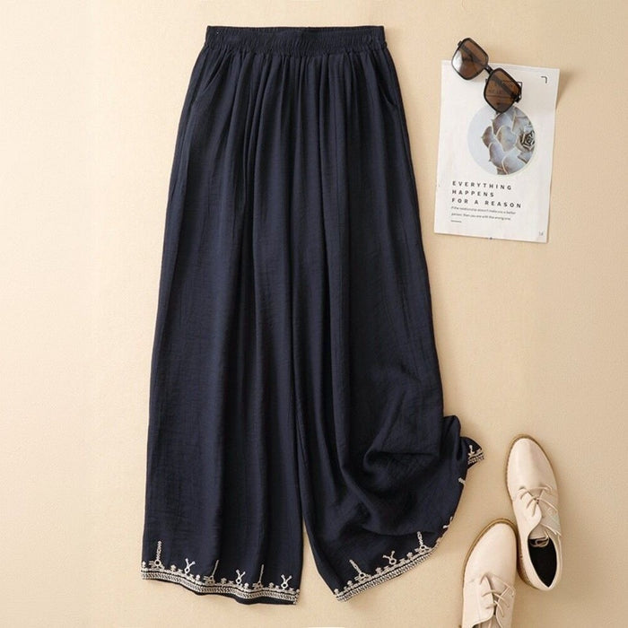 Womens Retro Lace-Embroidered Bloomers by Ricaloux