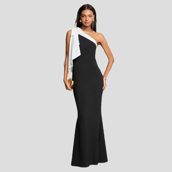 Womens Sexy Off-shoulder Slanted Fashion Slim-fit Dress – Premium 0 | RICALOUX