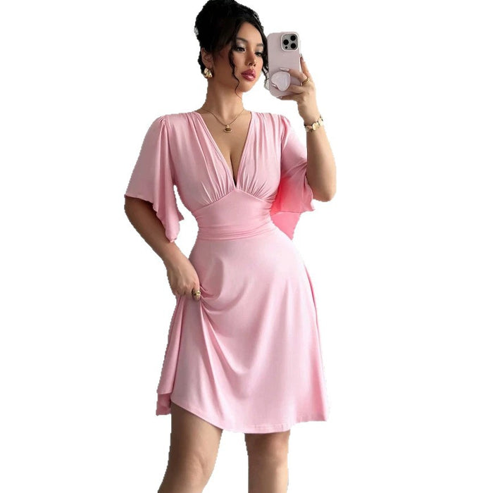 Womens Summer Casual Waist-Cinching Dress by Ricaloux