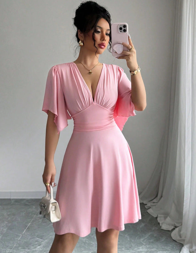 Womens Summer Casual Waist-Cinching Dress by Ricaloux