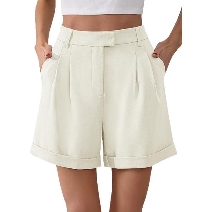 Womens Summer Elastic Business-Formal Shorts – Premium 0 | RICALOUX