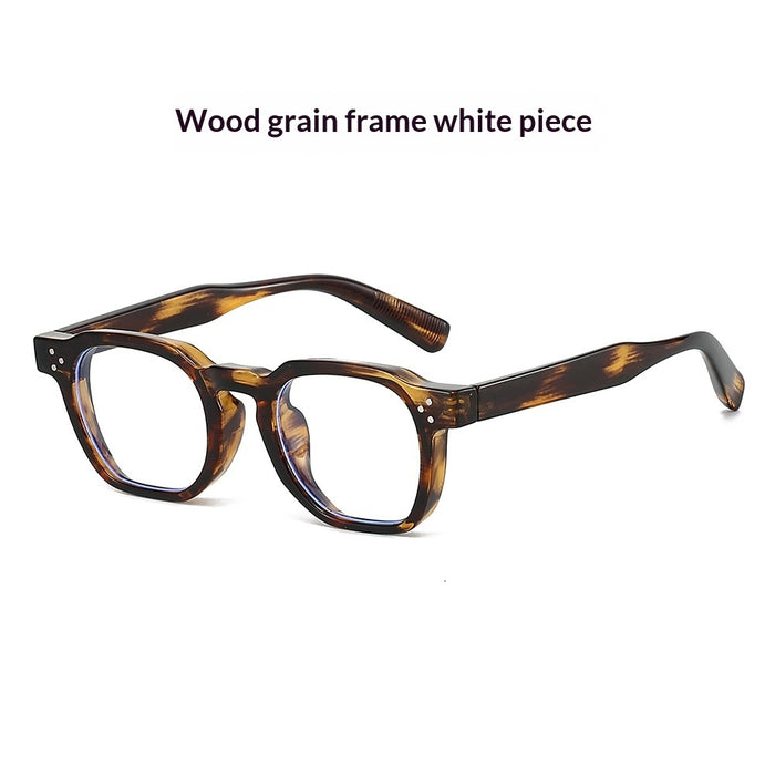 Wood Grain Frame Clear Lens