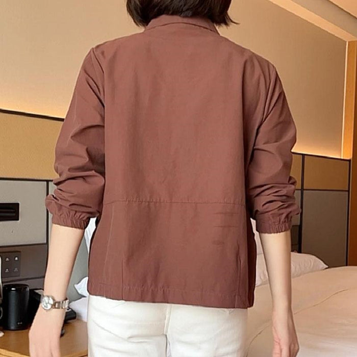 Womens Versatile Casual Loose-fitting Cropped Jacket – Premium 0 | RICALOUX