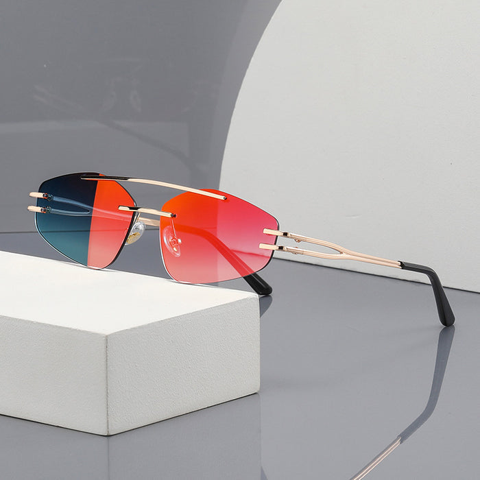 YSM8003 New Fashionable Polygonal Cut-Edge Frameless Sunglasses – Premium 0 | RICALOUX