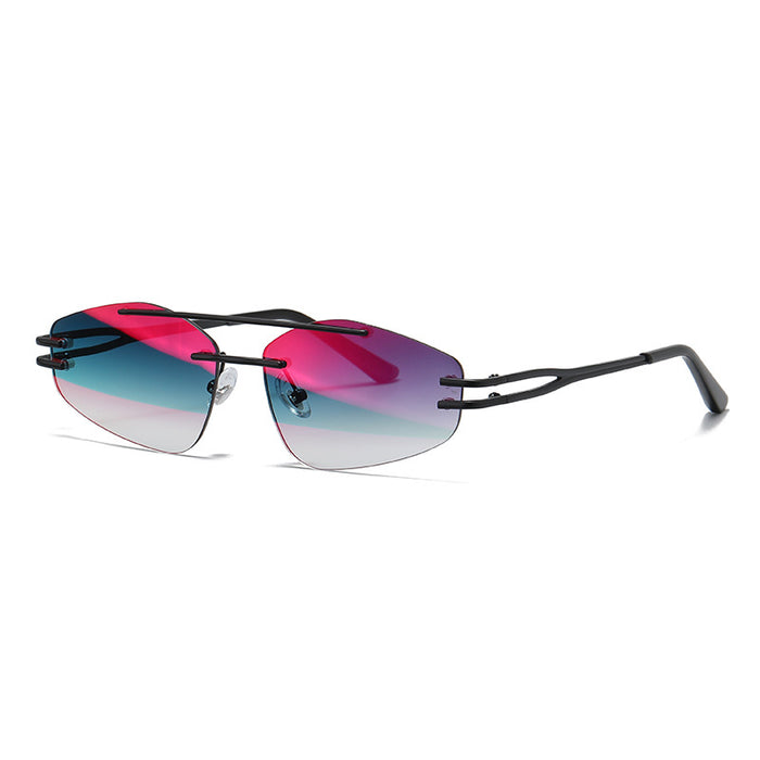 YSM8003 New Fashionable Polygonal Cut-Edge Frameless Sunglasses – Premium 0 | RICALOUX